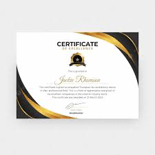 Certificate of Excelence